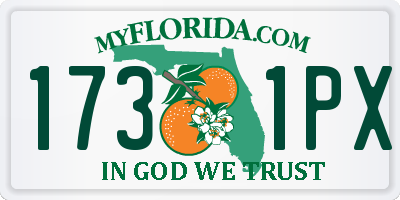 FL license plate 1731PX