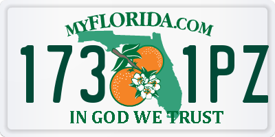FL license plate 1731PZ