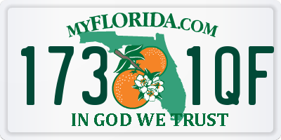 FL license plate 1731QF