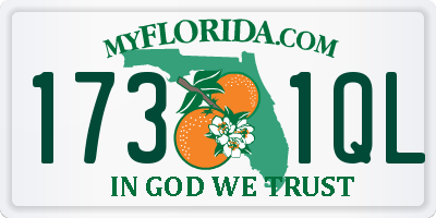 FL license plate 1731QL