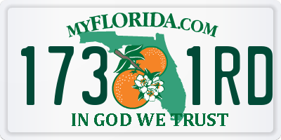 FL license plate 1731RD