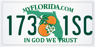 FL license plate 1731SC