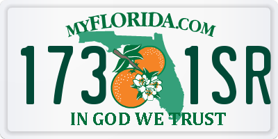 FL license plate 1731SR