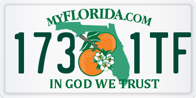 FL license plate 1731TF