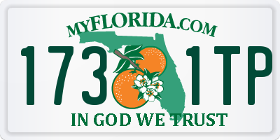 FL license plate 1731TP