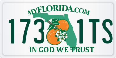 FL license plate 1731TS