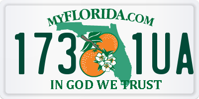 FL license plate 1731UA
