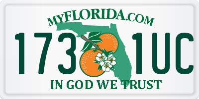 FL license plate 1731UC