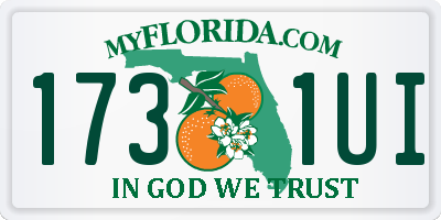 FL license plate 1731UI