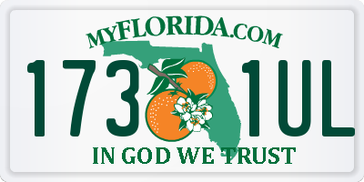 FL license plate 1731UL