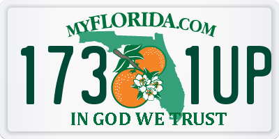 FL license plate 1731UP