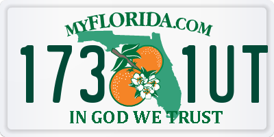 FL license plate 1731UT