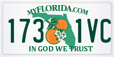 FL license plate 1731VC