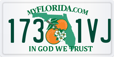 FL license plate 1731VJ