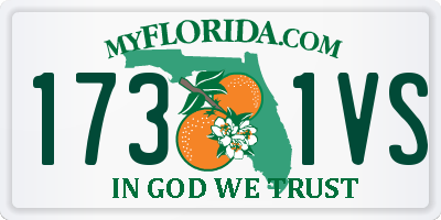 FL license plate 1731VS