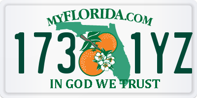FL license plate 1731YZ