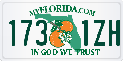 FL license plate 1731ZH