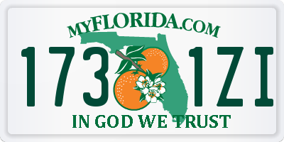 FL license plate 1731ZI