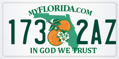 FL license plate 1732AZ