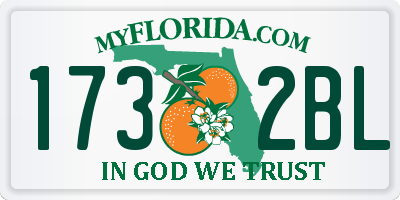 FL license plate 1732BL