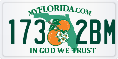 FL license plate 1732BM