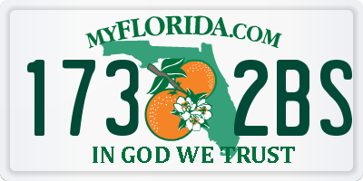 FL license plate 1732BS