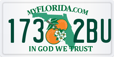 FL license plate 1732BU