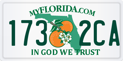 FL license plate 1732CA