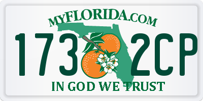 FL license plate 1732CP