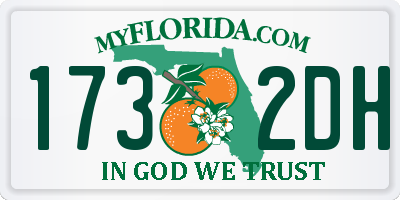 FL license plate 1732DH
