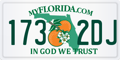 FL license plate 1732DJ