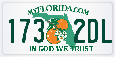 FL license plate 1732DL
