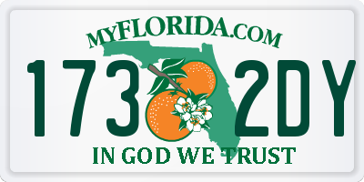 FL license plate 1732DY