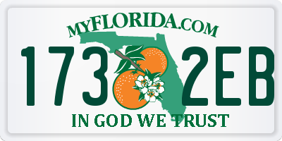 FL license plate 1732EB