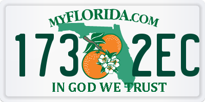 FL license plate 1732EC