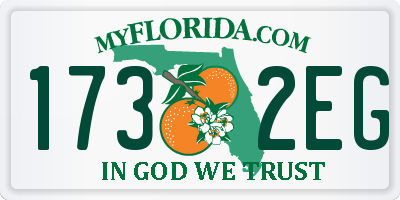 FL license plate 1732EG