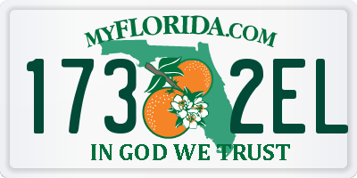 FL license plate 1732EL