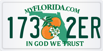 FL license plate 1732ER