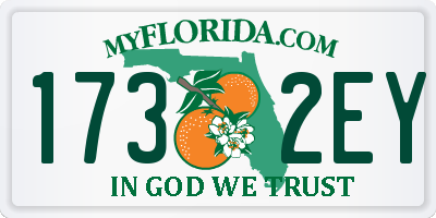 FL license plate 1732EY