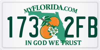 FL license plate 1732FB