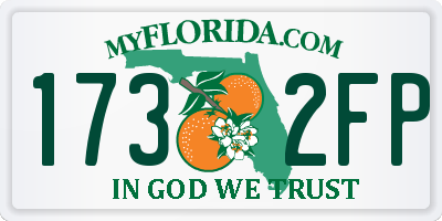 FL license plate 1732FP