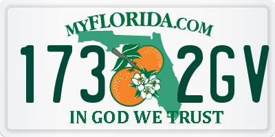 FL license plate 1732GV