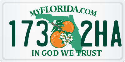 FL license plate 1732HA