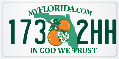 FL license plate 1732HH