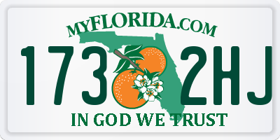 FL license plate 1732HJ