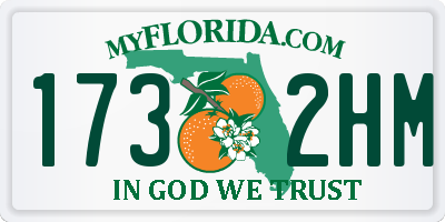 FL license plate 1732HM