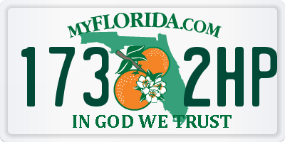FL license plate 1732HP