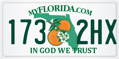 FL license plate 1732HX