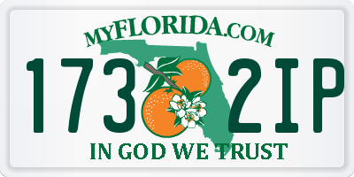 FL license plate 1732IP