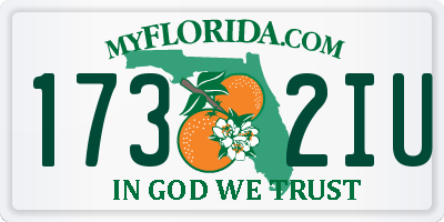 FL license plate 1732IU